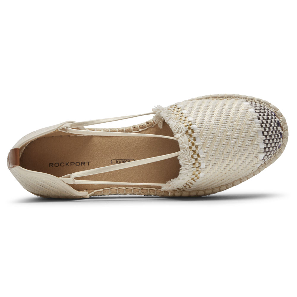 Rockport Slip-Ons Dame Beige - Seaview Bungee - XJWM87204